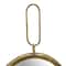 Hello Honey® Antique Gold Oval Metal Wall Mirror with Bracket